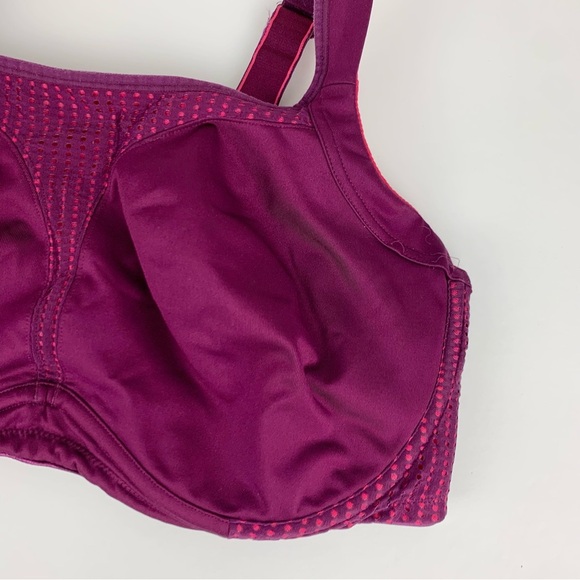 Soma Sport Max Support Underwire Purple Pink 44D - Picture 6 of 13